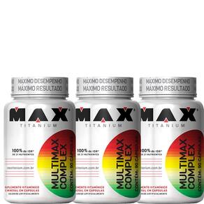 Kit 3x Multimax Complex - 90 Cápsulas Cada - Max Titanium