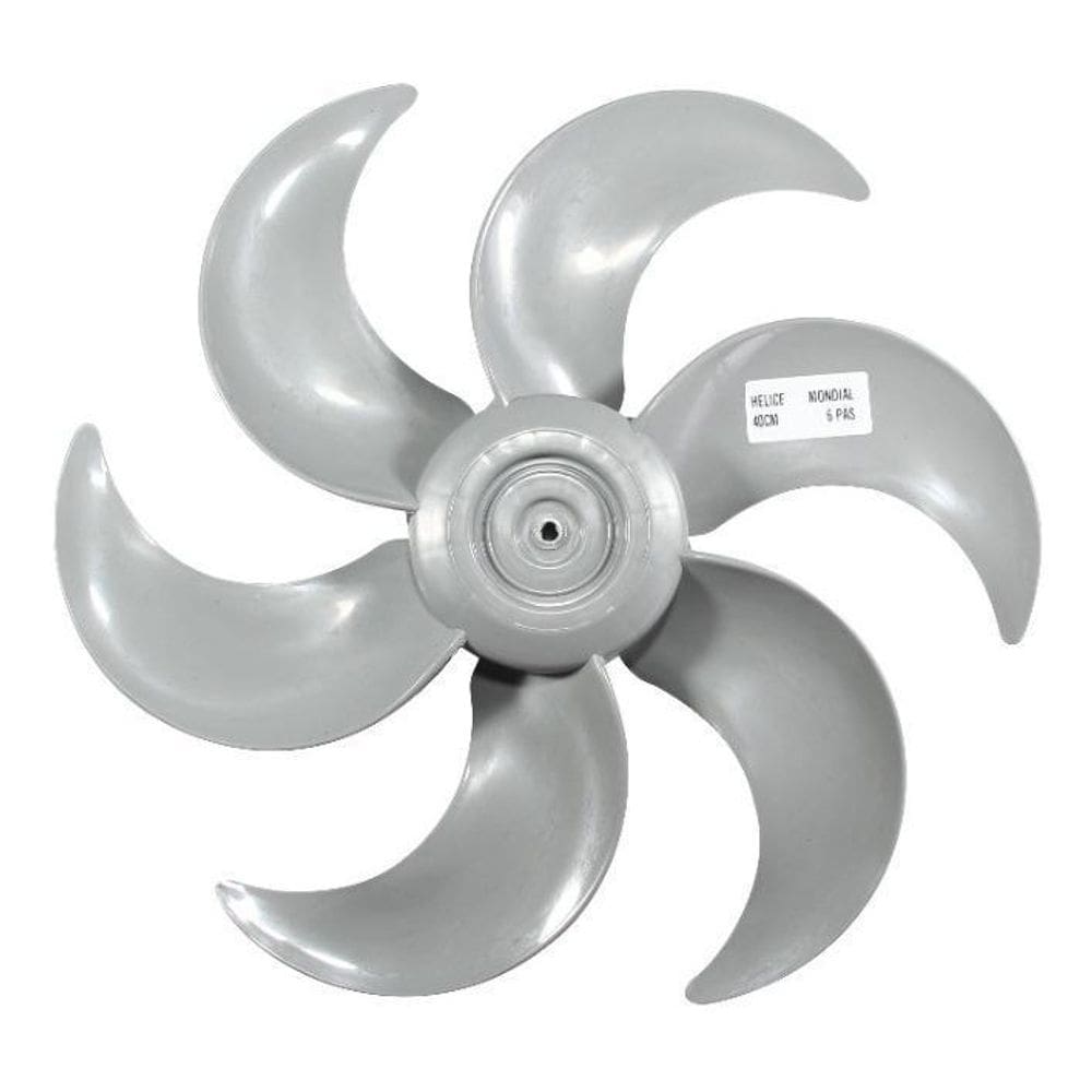 Hélice mondial cinza 40cm 6 pás