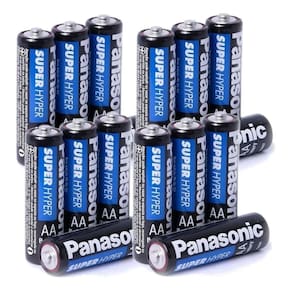 Pilha palito aaa 16un + aa 16un panasonic comum kit