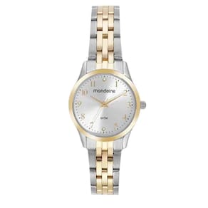 Relógio Mondaine Prata Dourado Feminino 32699Lpmvbe2