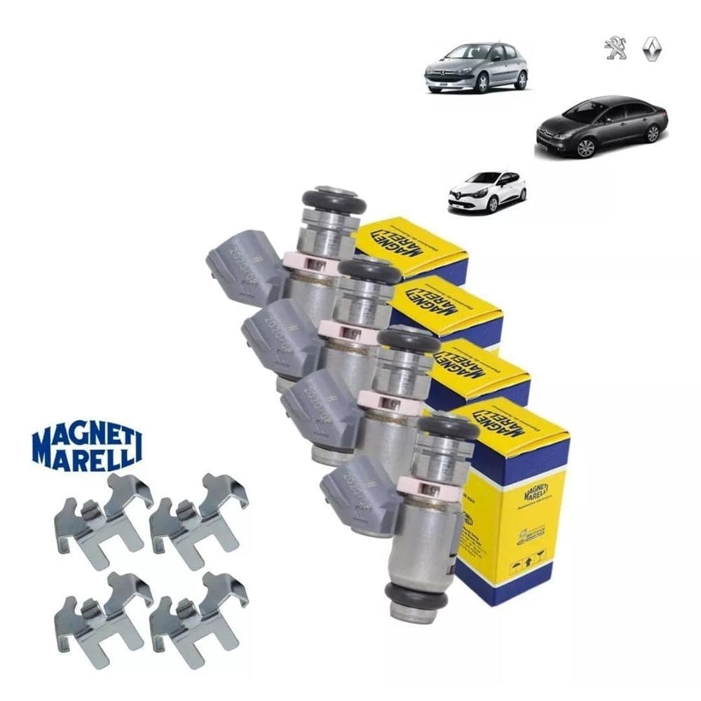 Iwp210 kit 4 bicos injetores citroen c4 lounge 2.0 16v flex