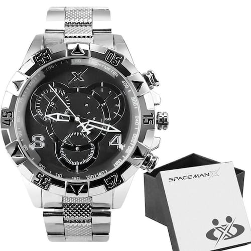 imagem-Relogio Prata Masculino Aço Inoxidavel + Caixa Premium