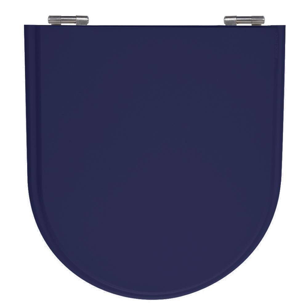 Assento Laqueado Calypso Azul Navy Tampa P Vaso Incepa Mdf