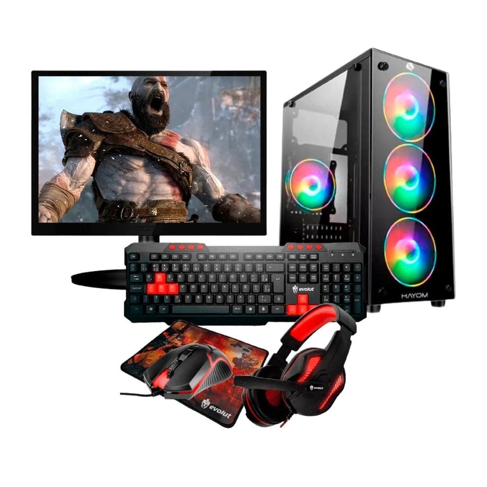Pc gamer completo intel core i5 3470 memória 8gb ddr3 rx 550