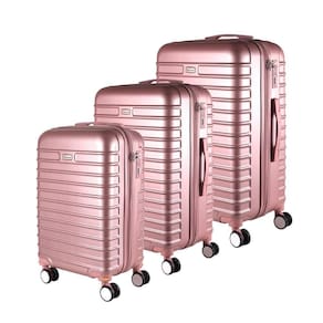 Conjunto 3 Malas 35Kg + 23Kg + 10Kg Expansível Rose Fan
