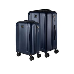 Conjunto Mala 23Kg + 10Kg Expansível Azul Marinho Maldivas