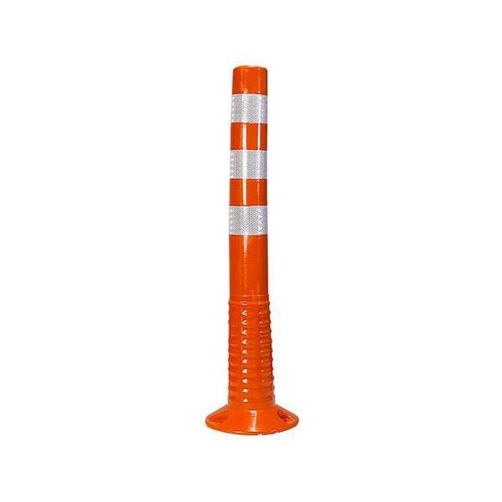 Poste flexível 77cm laranja e branco