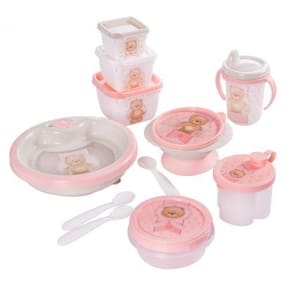 Conjunto Para Introdução Alimentar Ursa 6 Peças