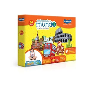 Quebra Cabeça Educativo Conhecendo O Mundo - Toyster