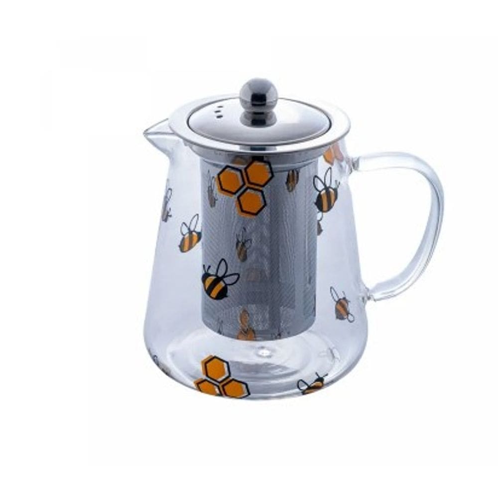 Chaleira de Vidro Borossilicato com Filtro de Aço Inox Bee 750ml - Lyor