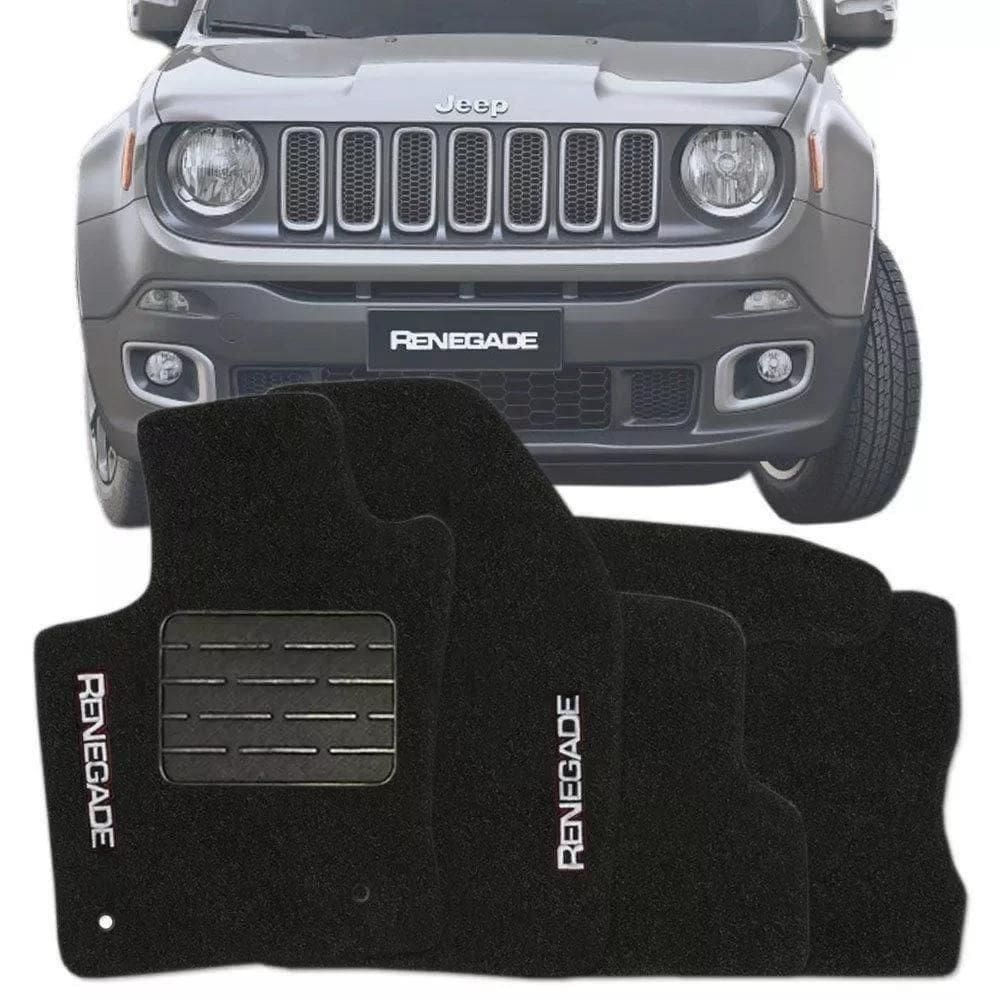 Tapete automotivo jeep renegade em carpete luxo