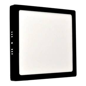 Painel Plafon Led 24W Quadrado Luz 6500K - Borda Preta