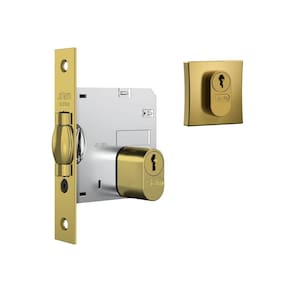 Fechadura Stam 1005 Rolete Pivotante Externa Quadrada Gold
