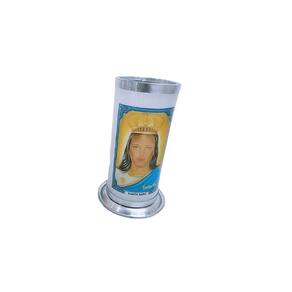 Copo de vela / castiça personalizado santa sara - zp7