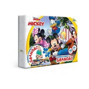 Quebra Cabeça Mickey Grandão 48 Peças Toyster