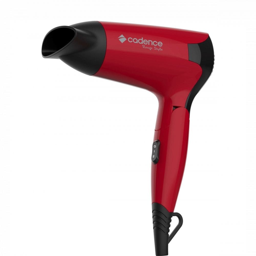 Secador de Cabelo Portátil Rouge Style Bivolt Vermelho e Preto Cadence