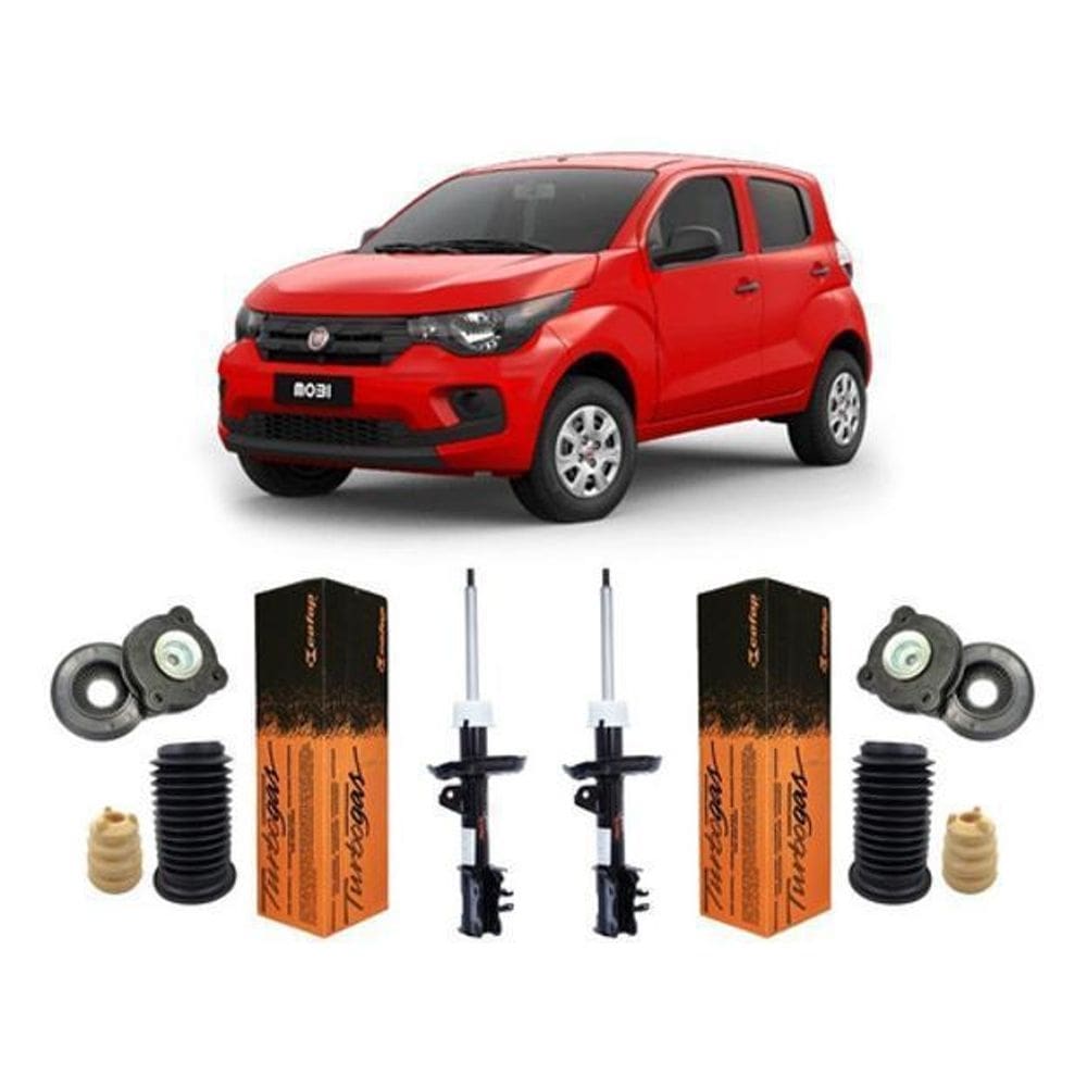 Amortecedores kit batente coxim dianteiro mobi 18