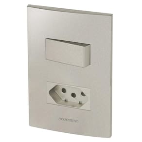 Conjunto 1 + 1 tomada 20a - inova titanium - att13