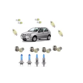 Palio fire 2000 á 2007 kit lâmpadas super brancas e leds