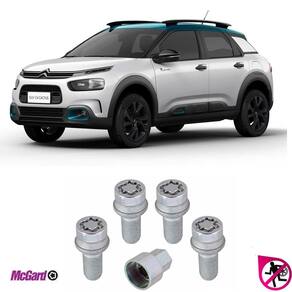 Kit parafuso trava antifurto roda citroen c4 cactus