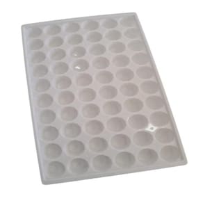 Forma de gelo diamante decorativo 60 cavidades branco drink