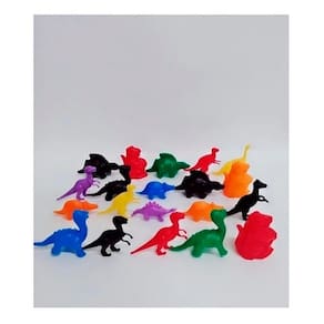 Kit 20 dinossauro colorido plástico mini brinquedo festa-top