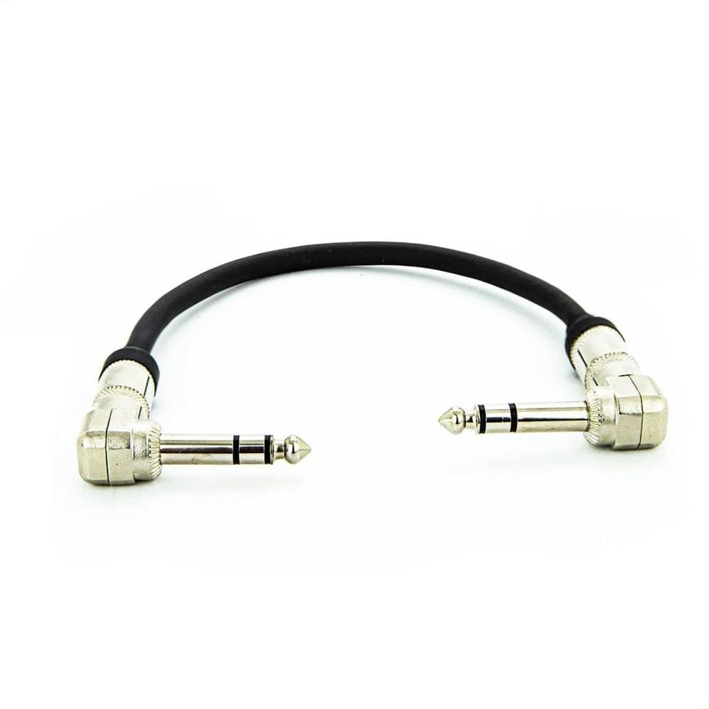 Cabo p10 90º x p10 90º estereo - 1 mt