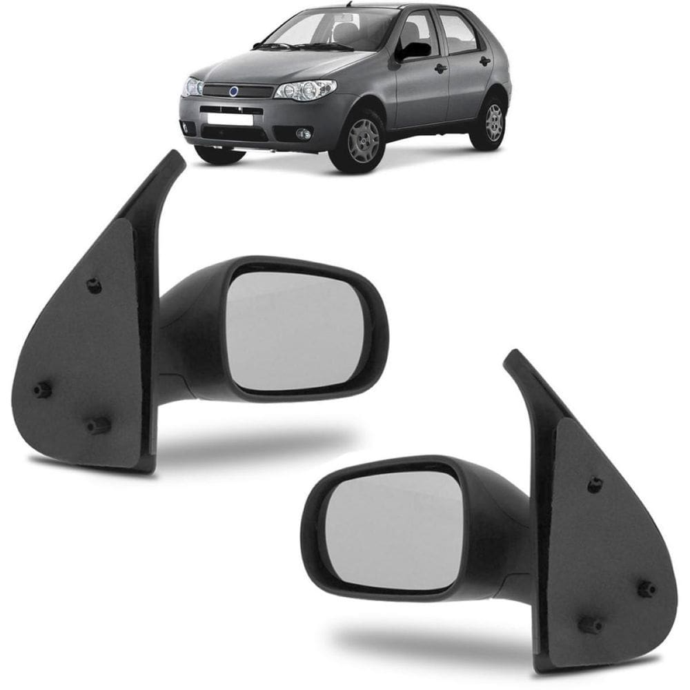 Par retrovisor palio 2005 a 2008 4 portas fixo