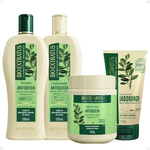 Kit Bio Extratus Antiqueda Jaborandi Com 4 500g