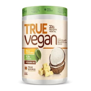 True Vegan Chocolate Branco Com Coco 418G - Treu Source