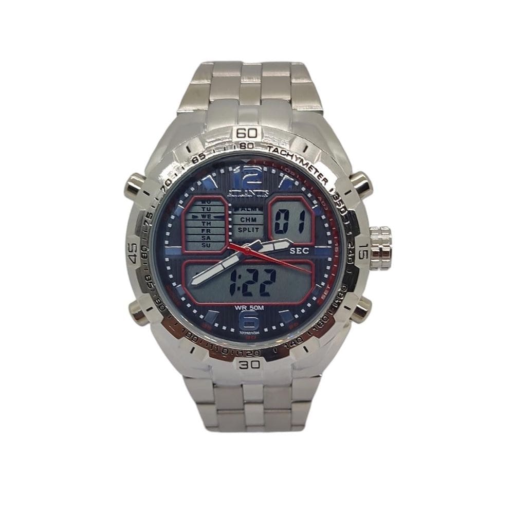 Relógio Atlantis Anadigi Com Luz Masculino Resistente À Água