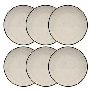 Jogo Kit 6 Pratos De Sobremesa Cerâmica 20Cm Oxford Brisa