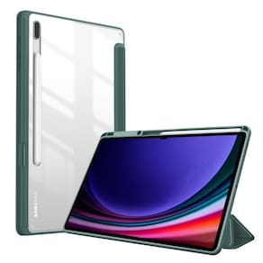 Capa acrílico slot para caneta galaxy tab s9 11 polegadas