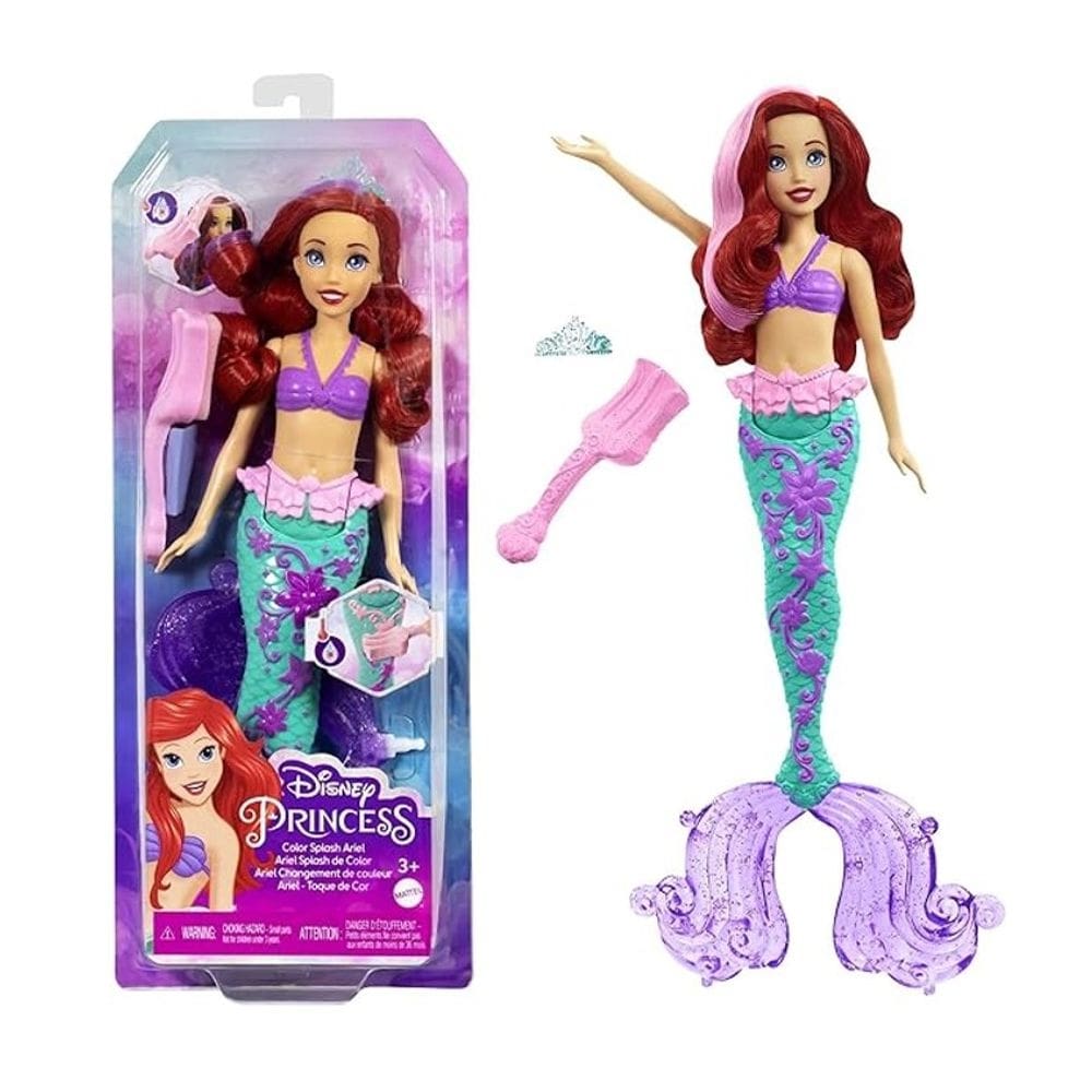 Boneca Ariel Princesa Disney Cabelo Surpresa - Mattel