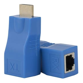 Extensor hdmi até 30metros via cabo rede rj45 cat5e/6 cobre