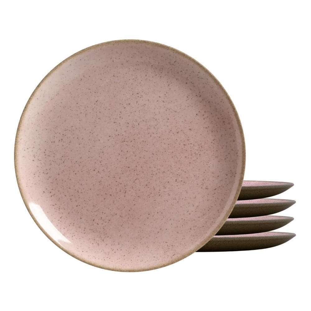 Jogo De Pratos Sobremesa Cerâmica 4Pc 20Cm Dominica Alleanza