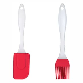 Kit Pincel E Espátula de Silicone Western 1894 Vermelho