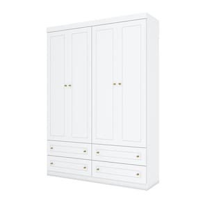 Quarto de Bebê Americano 4 Portas Branco com Colchão Ortobom - Henn