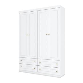 Quarto de Bebê Americano 4 Portas Branco com Colchão Gazin - Henn
