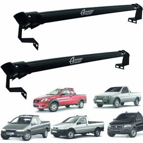 Rack Caçamba Aluminio Prime Fiat Strada 96 até 2014 Preto