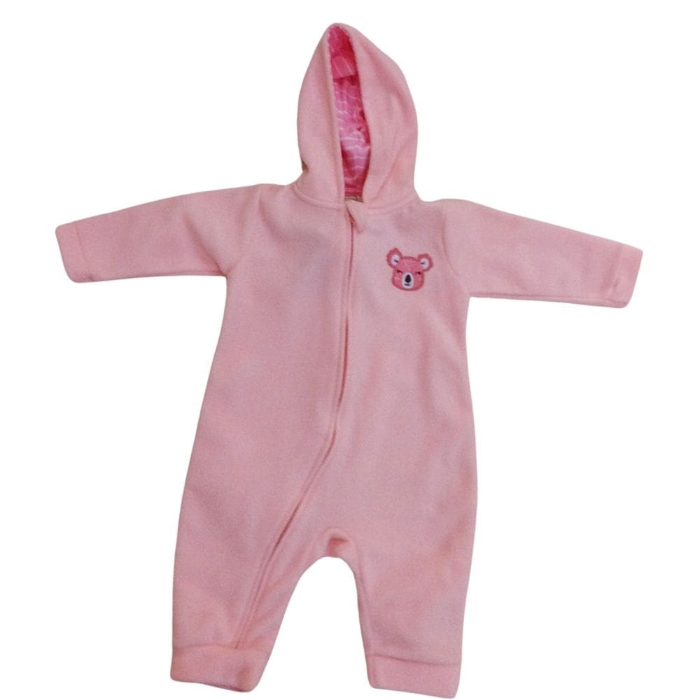Macacão soft fem bebê Kiko e Kika rosa