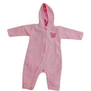 Macacão soft fem bebê Kiko e Kika rosa