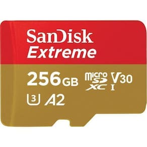 Cartão memória extreme micro sd xc 256gb 190mb/s