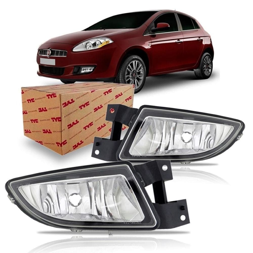 Par farol milha fiat bravo 2011 2012 2013 auxil neblina