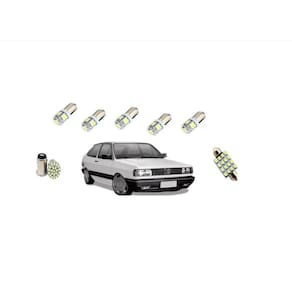 Kit lâmpada led automotiva p o gol, parati, voyage quadrado