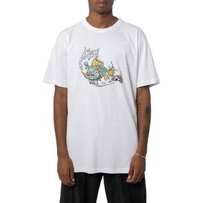 Camiseta Lost Dog Fish WT24 Masculina Branco