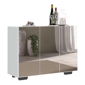 Aparador Buffet 2 Portas Vegas V3614 Branco/Preto
