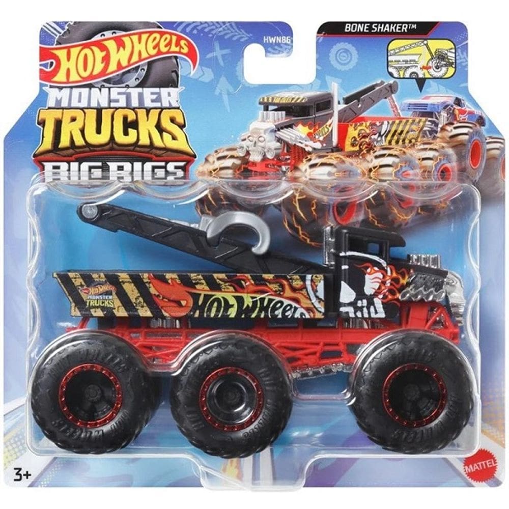 Hot Wheels Monster TRUCKS Caminhoes Reboque Bone Shaker Mattel HWN86