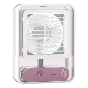 Ventilador portátil touch led umidificador ar