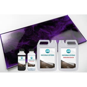 Kit porcelanato líquido metálico verde bahia / preto jato ag